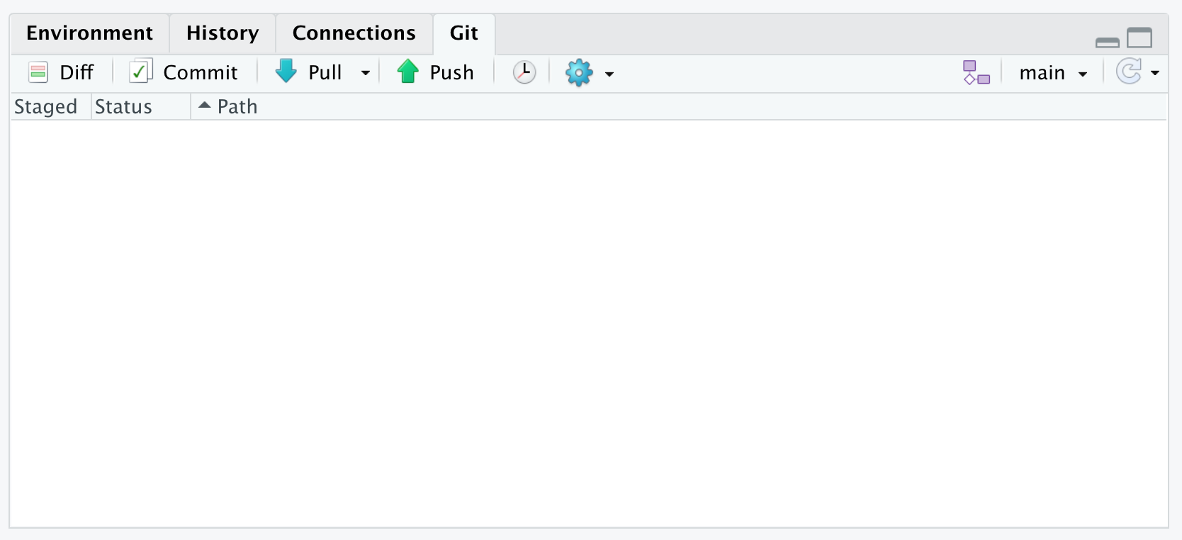 RStudio new project: Git post push